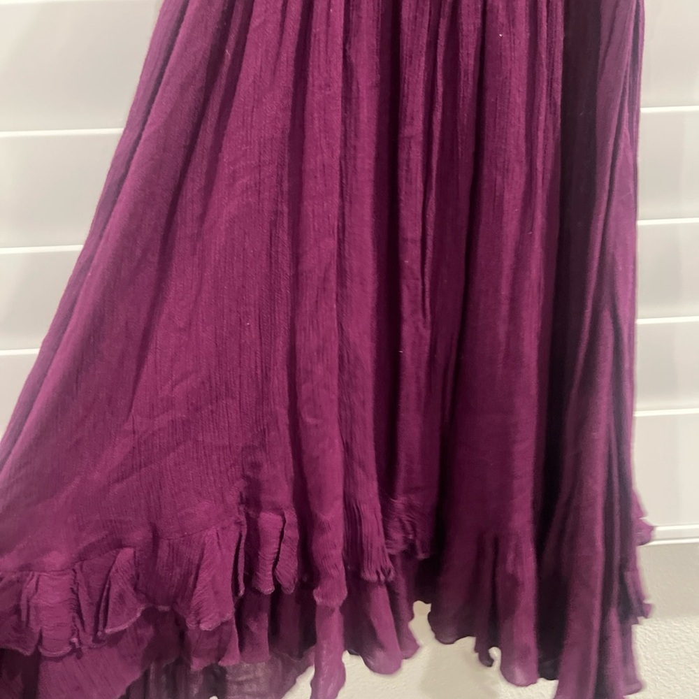 Free People Lace Mini Dress in Rust and Plum - Picture 9 of 9